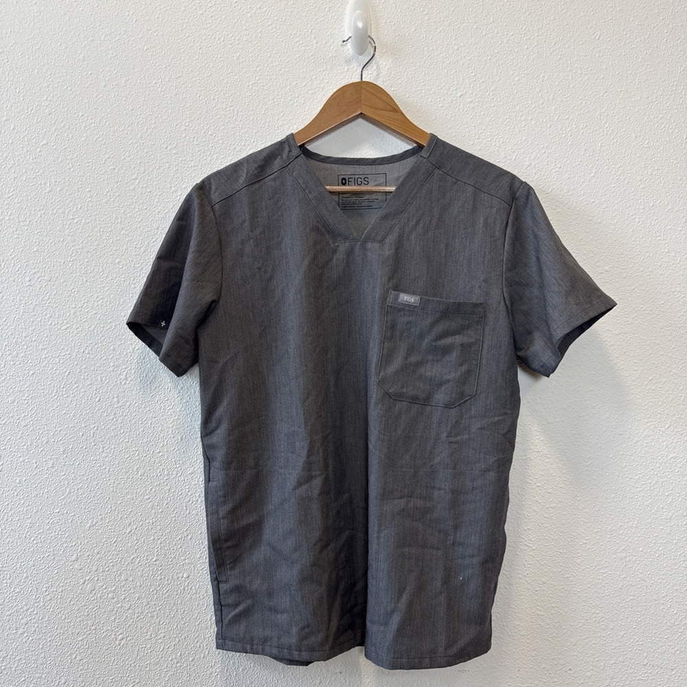 Figs Chisec 3-Pocket Technical Collection Blue Scrub Top Men's XS Style TM3000